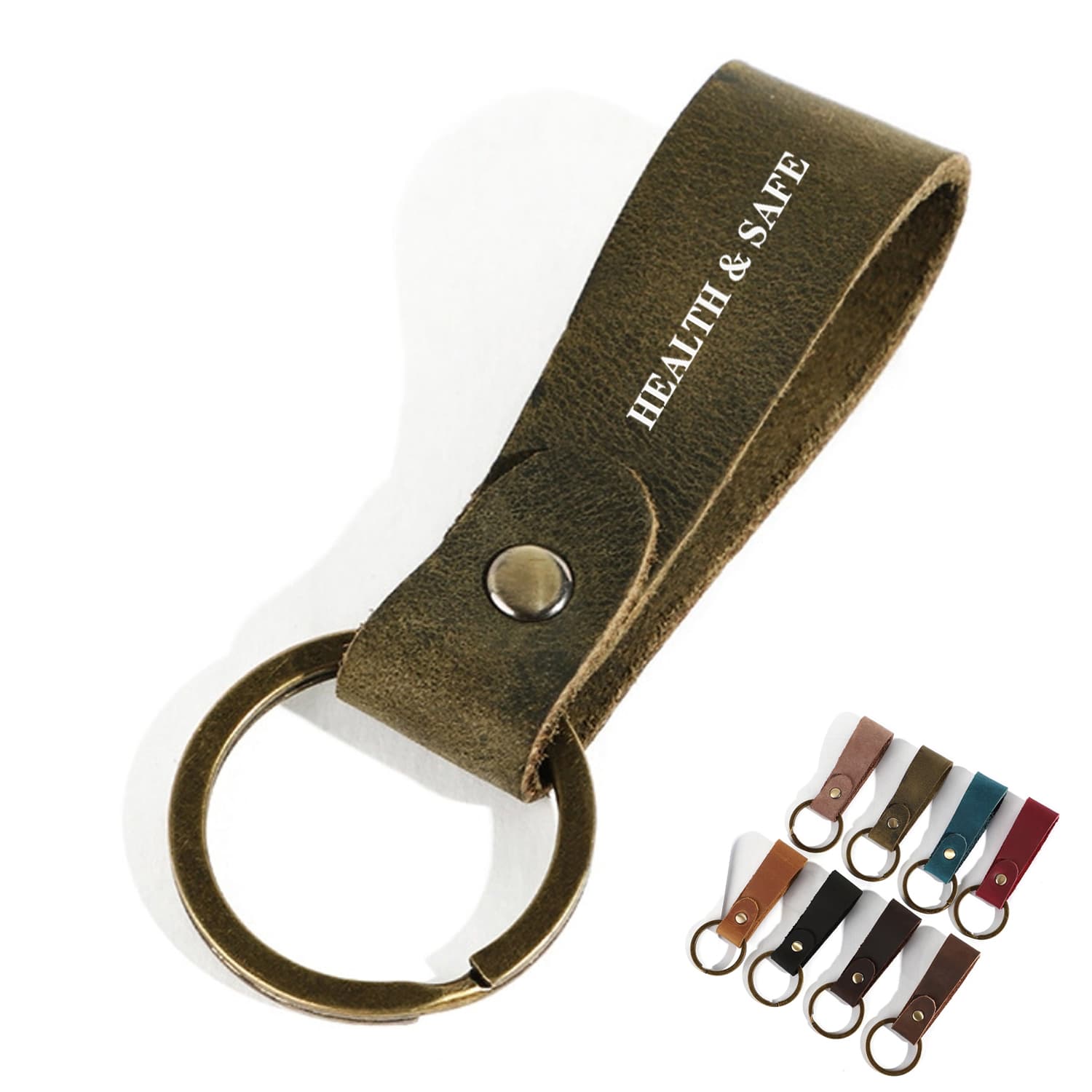 Genuine Leather Keychain thumbnail 2