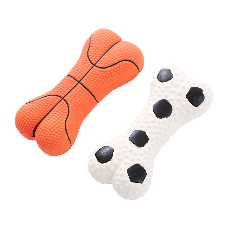 Durable Environmentally Friendly Latex Bone Dog Chew Toys