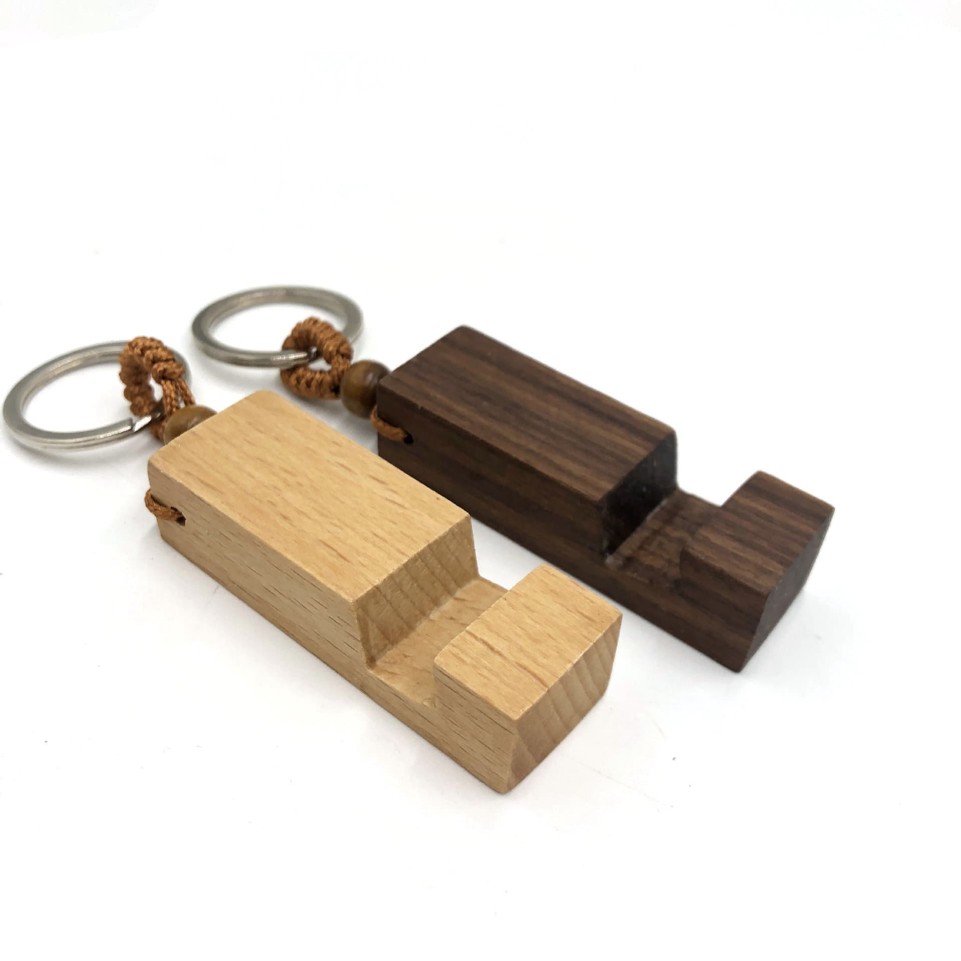 Wood Phone Stand Keychain thumbnail 3