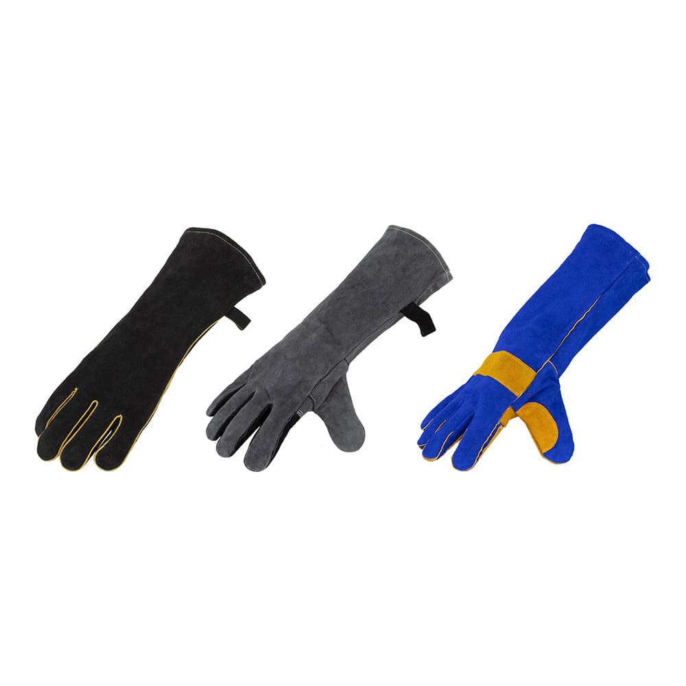 Flame Retardant High Temperature Resistant BBQ Leather Glove thumbnail 4