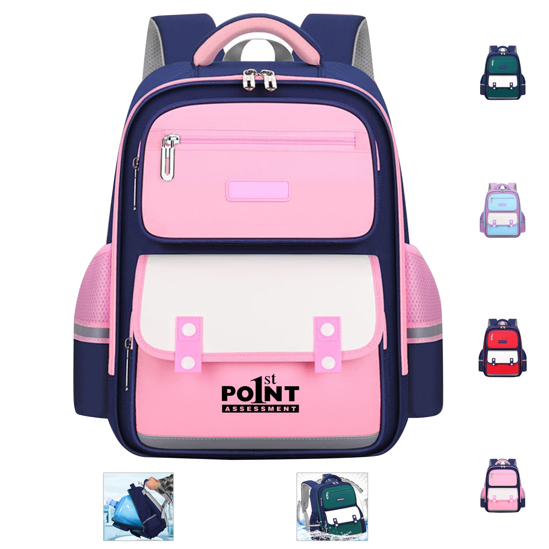 Children Shoulder Bag Backpack With Reflective Strip