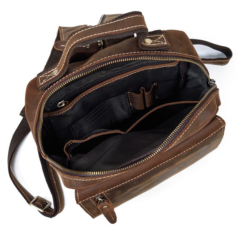 Genuine leather backpack for man thumbnail 3