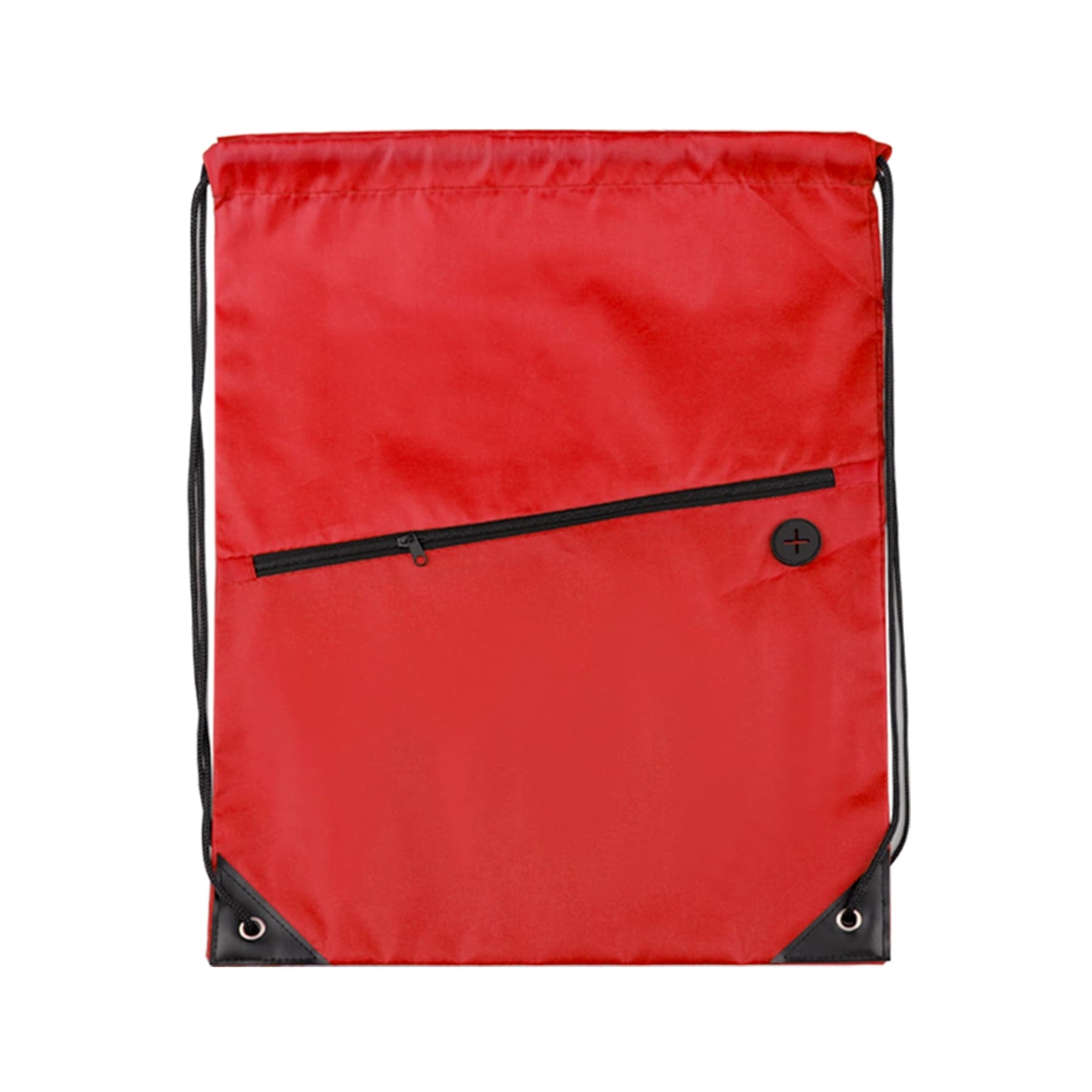 210D Drawstring Backpack w/ Zipper Pocket & Earbuds Slot thumbnail 9