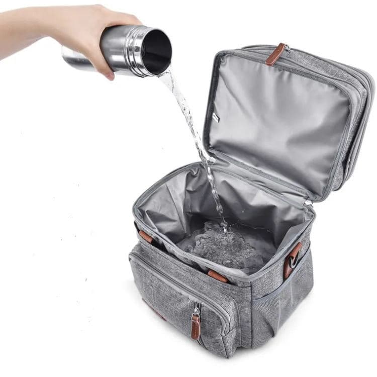 Double Compartment Insulated Cooler Lunch Bag thumbnail 4