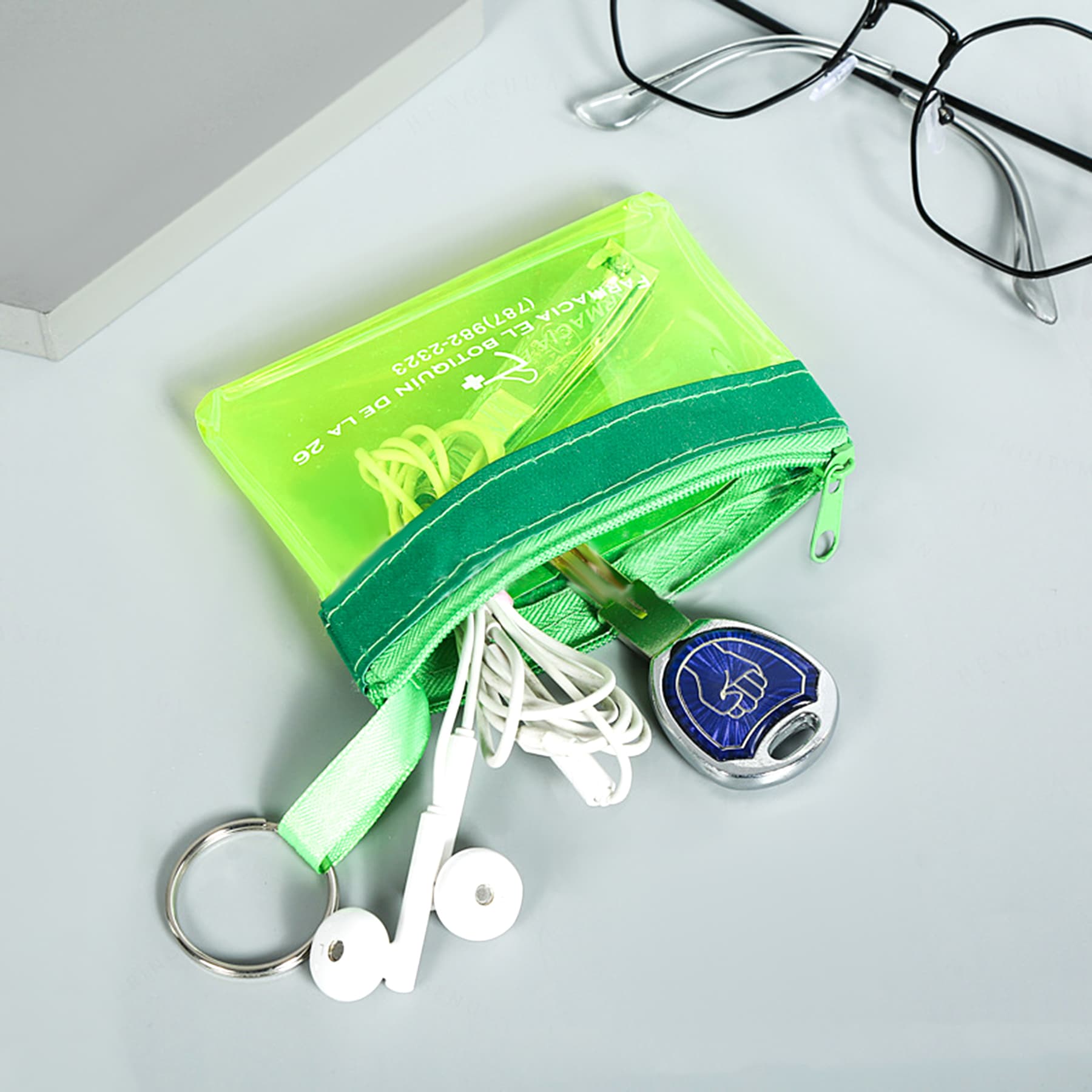 Mini Zippered PVC Pouch thumbnail 4