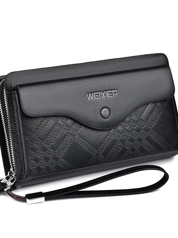 PU Leather Zipper HandBag For Man