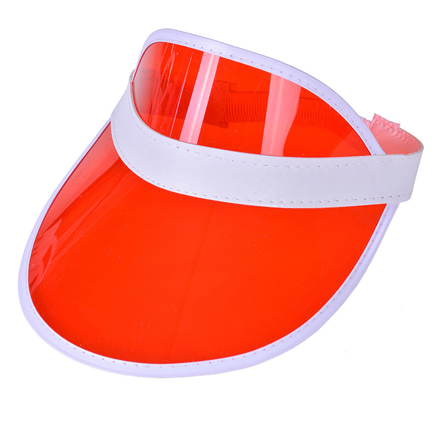Rainbow Pvc Transparent Sun Visor Hat thumbnail 7