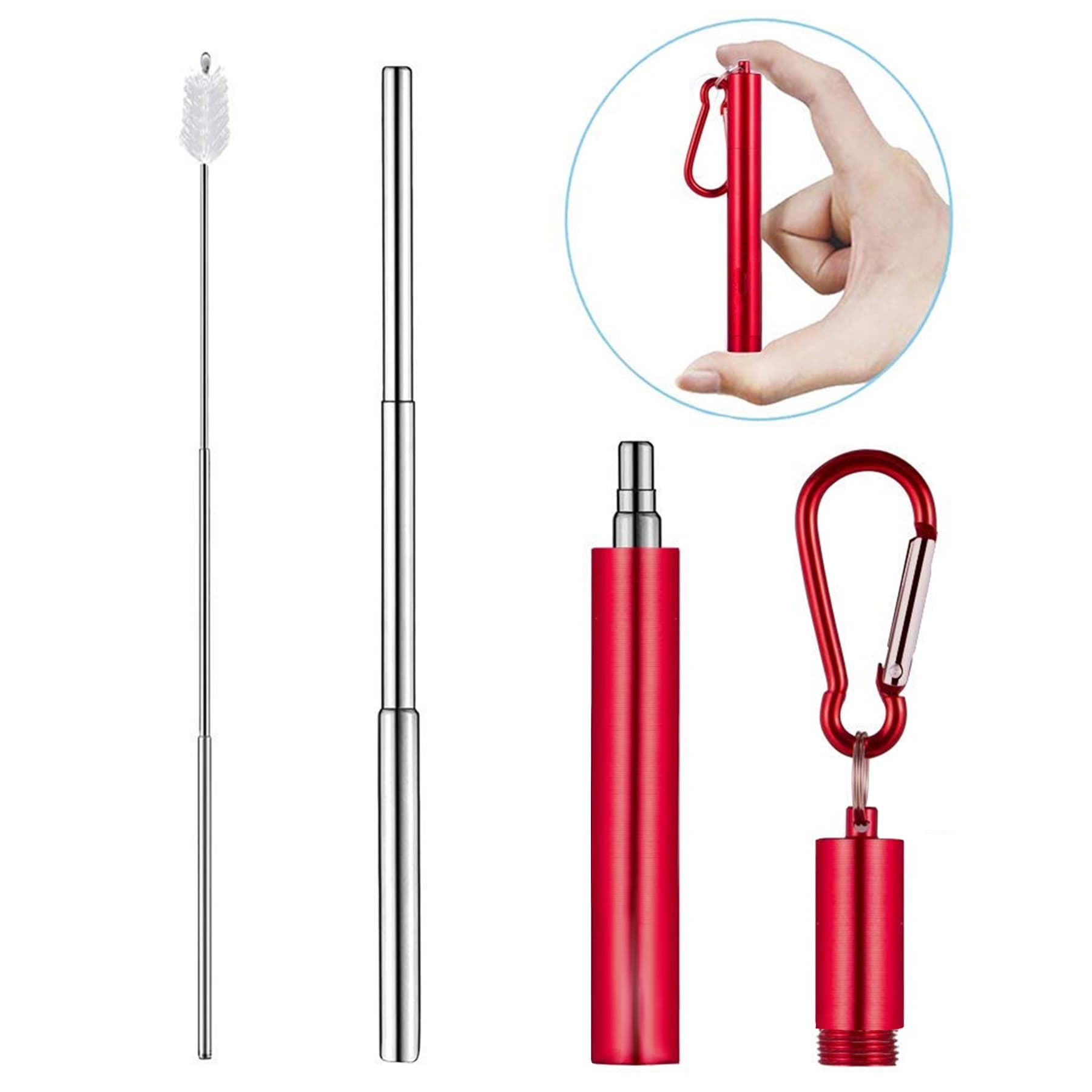Portable Reusable Metal Straw  thumbnail 4