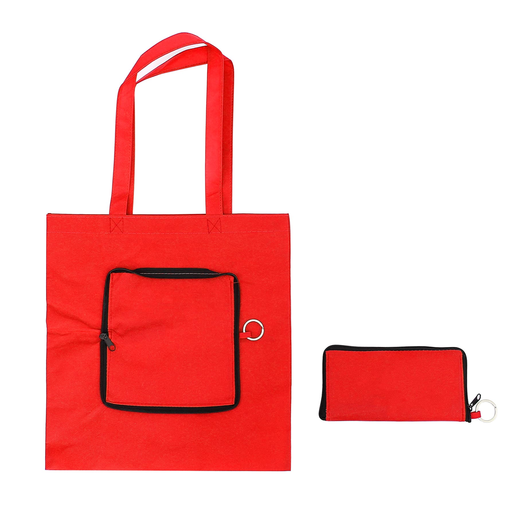 Custom Zip-Up Folding Tote Bags thumbnail 9