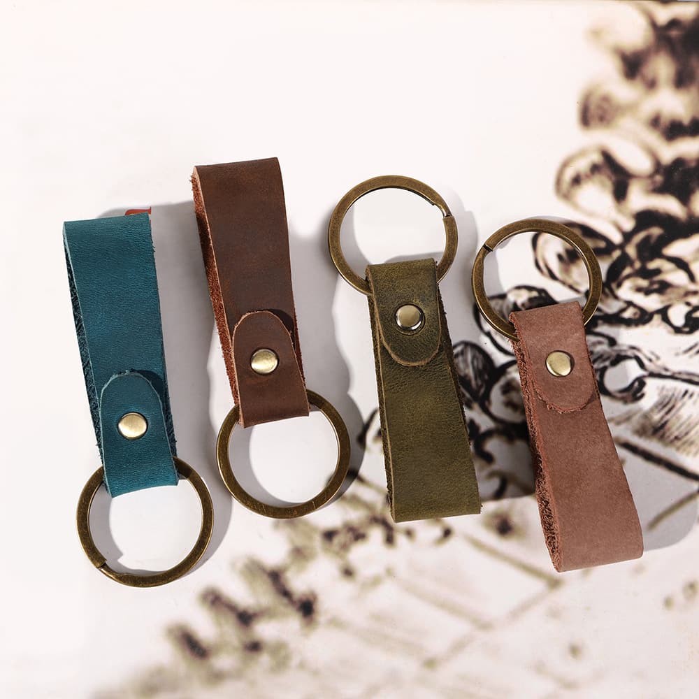 Genuine Leather Keychain thumbnail 3