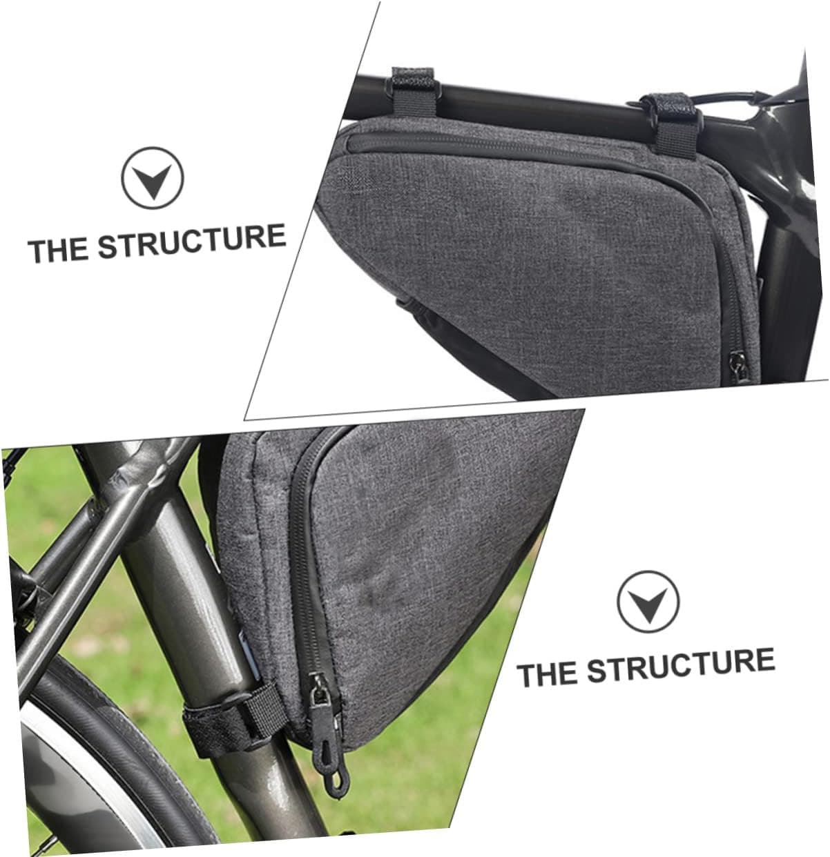 Premium Reflective Triangle Waterproof Bicycle Frame Bag thumbnail 2