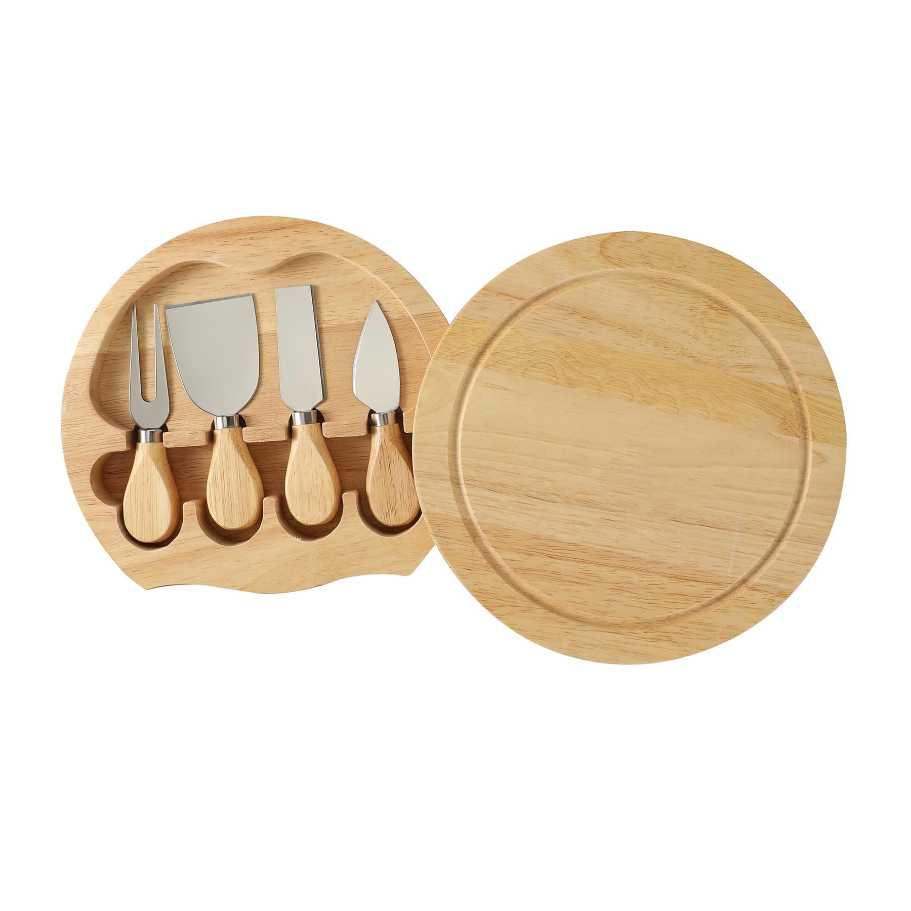 Swivel Cheese Knives Set W/ Cutting Board