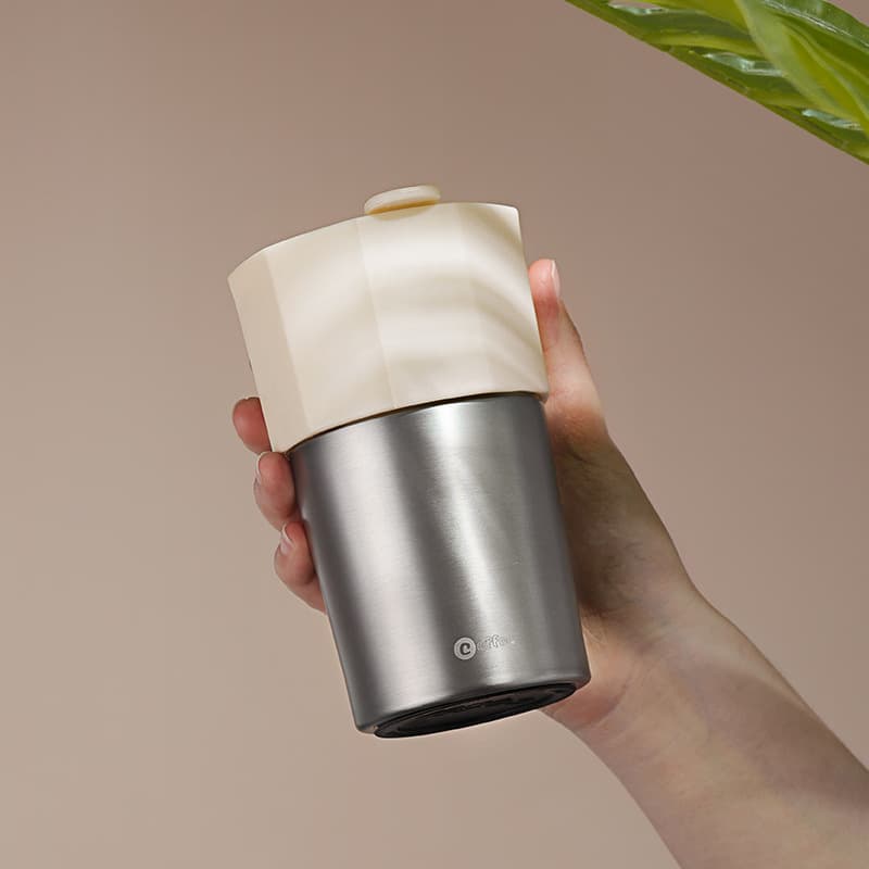 Portable Temperature Retention Double Layer Coffee Mug thumbnail 4