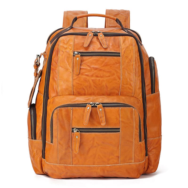 Vintage Genuine Leather Laptop Backpack thumbnail 4