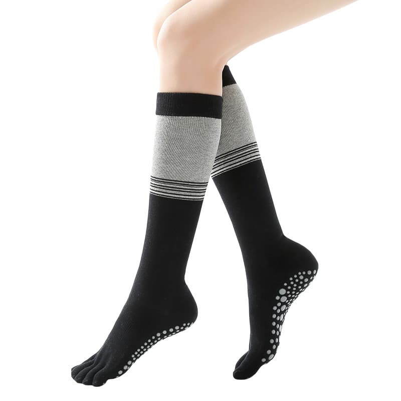 Long Non Slip Socks for Yoga Pilates Pure Barre And Ballet