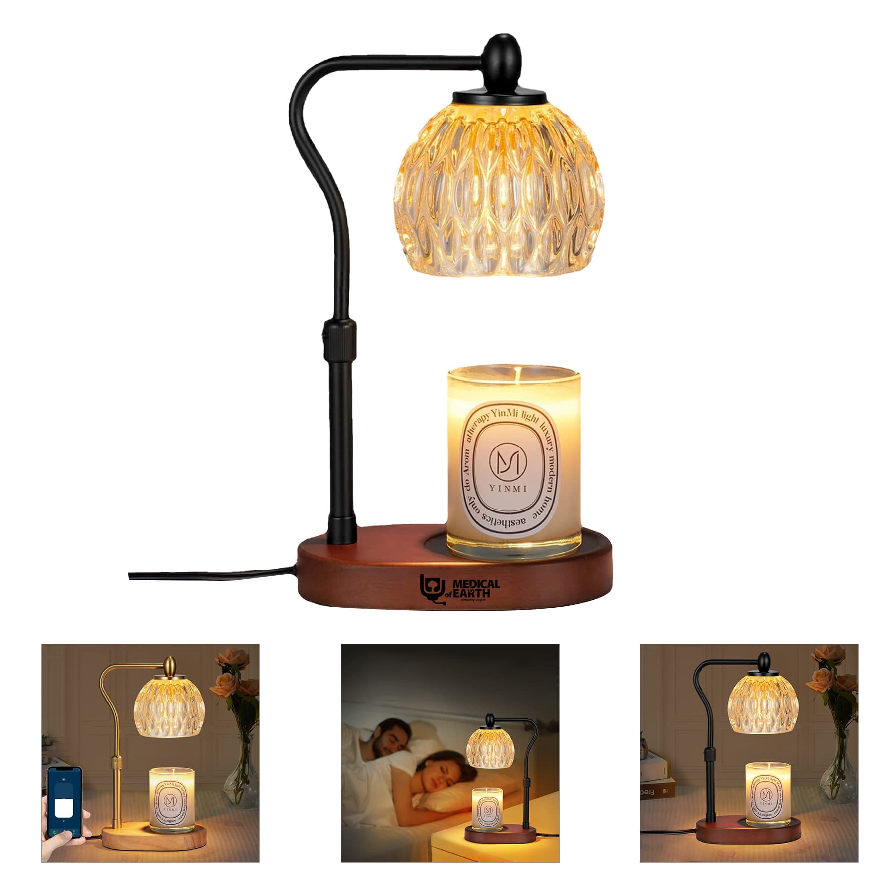 Candle Warmer Lamp with Timer & Dimmer