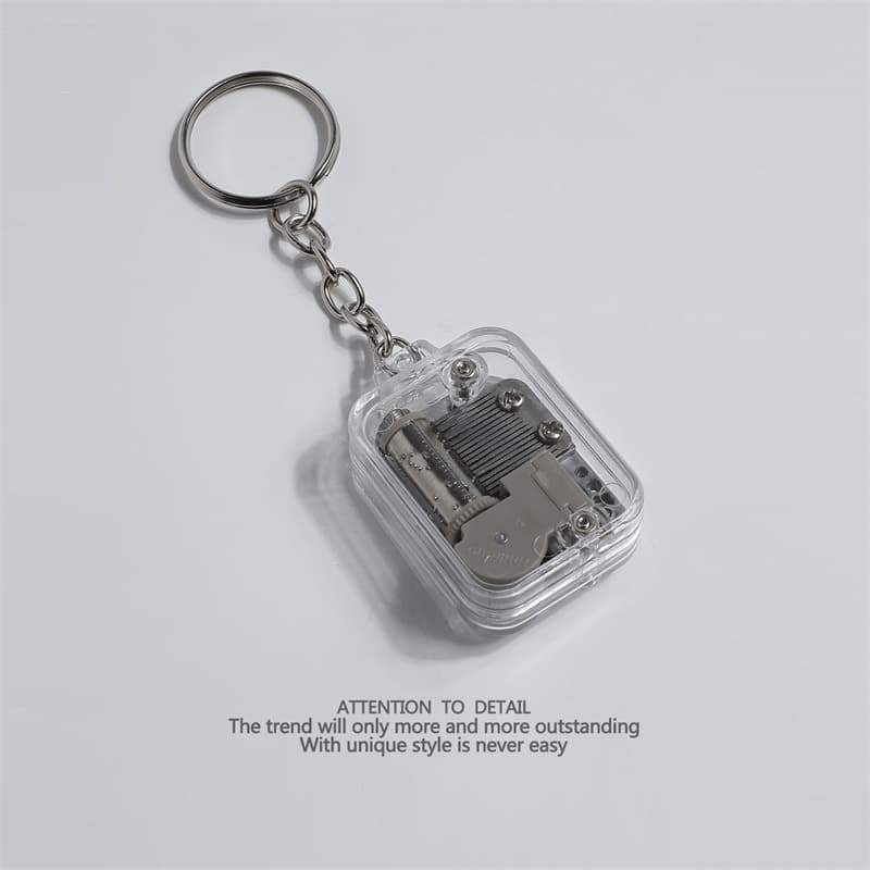 Mini Acrylic Musical Box Keychain thumbnail 3