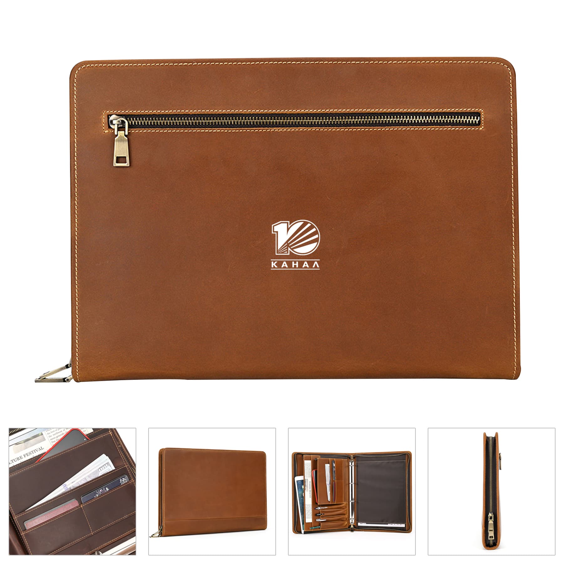 Genuine Leather Case for 12.9in iPad Holder Padfolio Bag