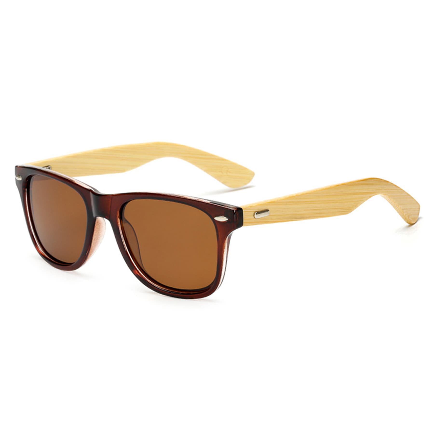 Unisex Bamboo Sunglasses thumbnail 6