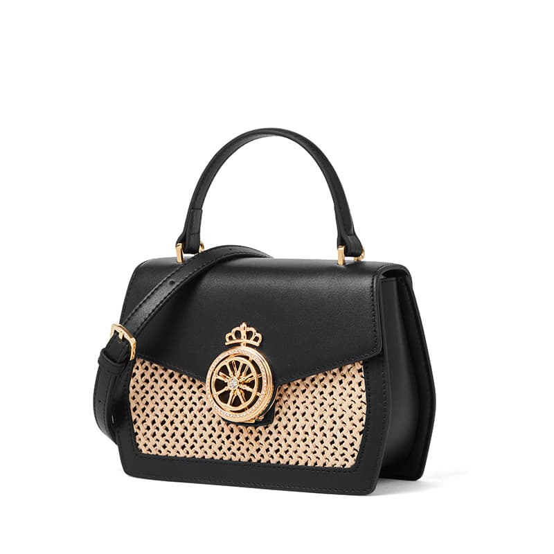 Genuine Leather woven cross-body bag thumbnail 4