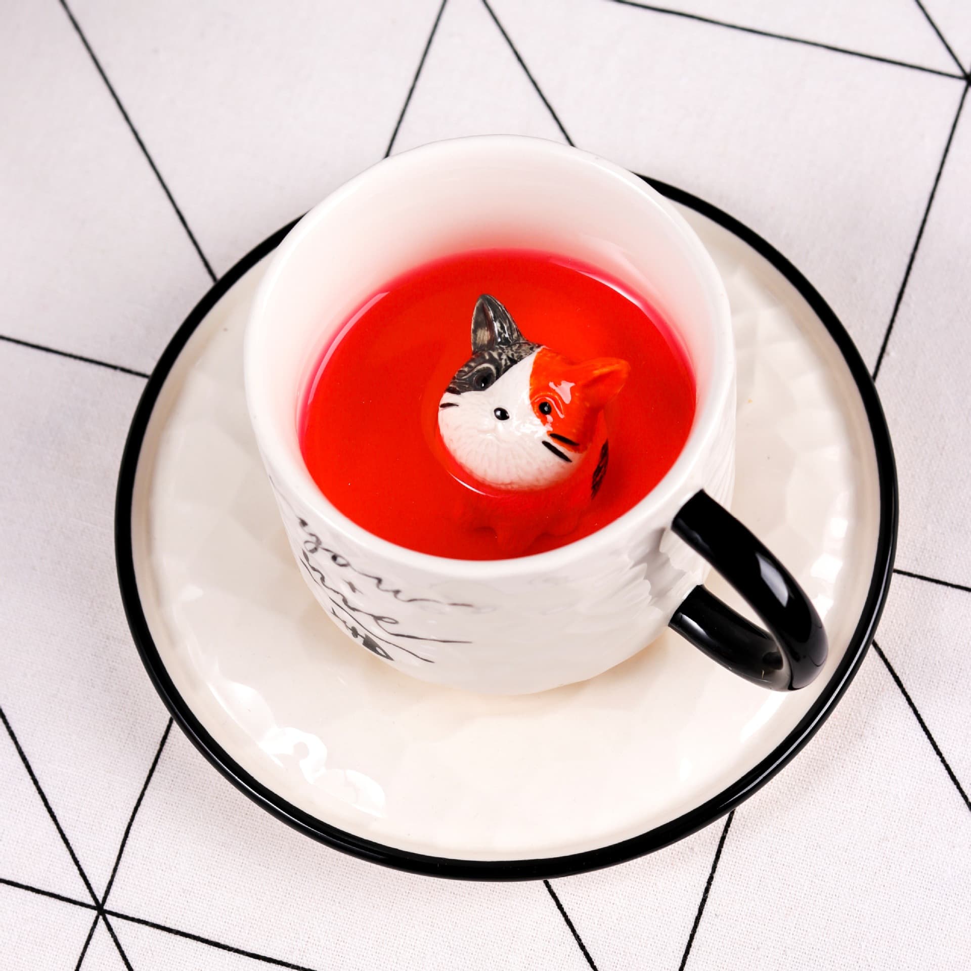 Cat Coffee Cup Set