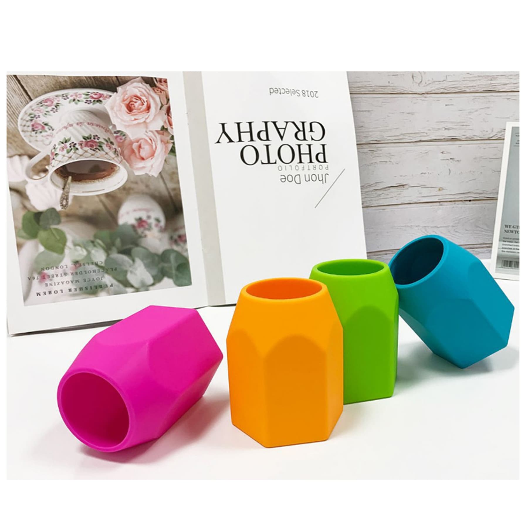 Geometric Silicone Pencil Holder thumbnail 2