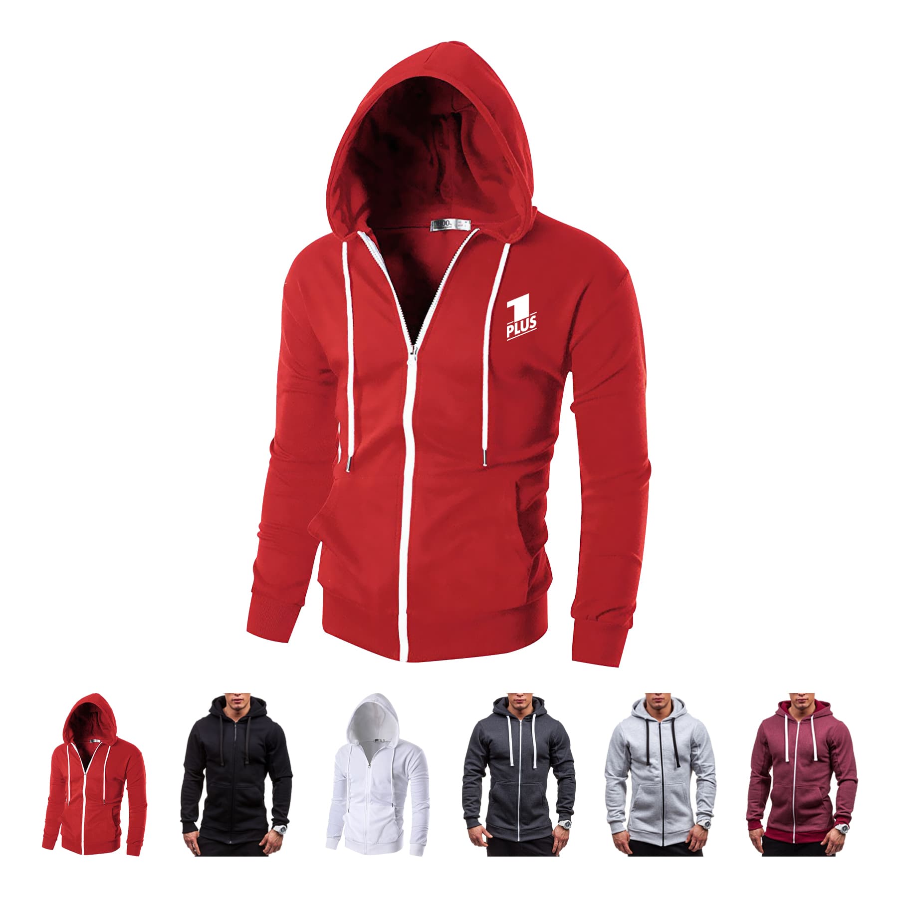Men’s Hooded Zip-Up Sweatshir