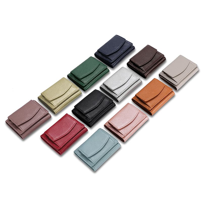 Genuine Leather mini ladies purse wallet thumbnail 3