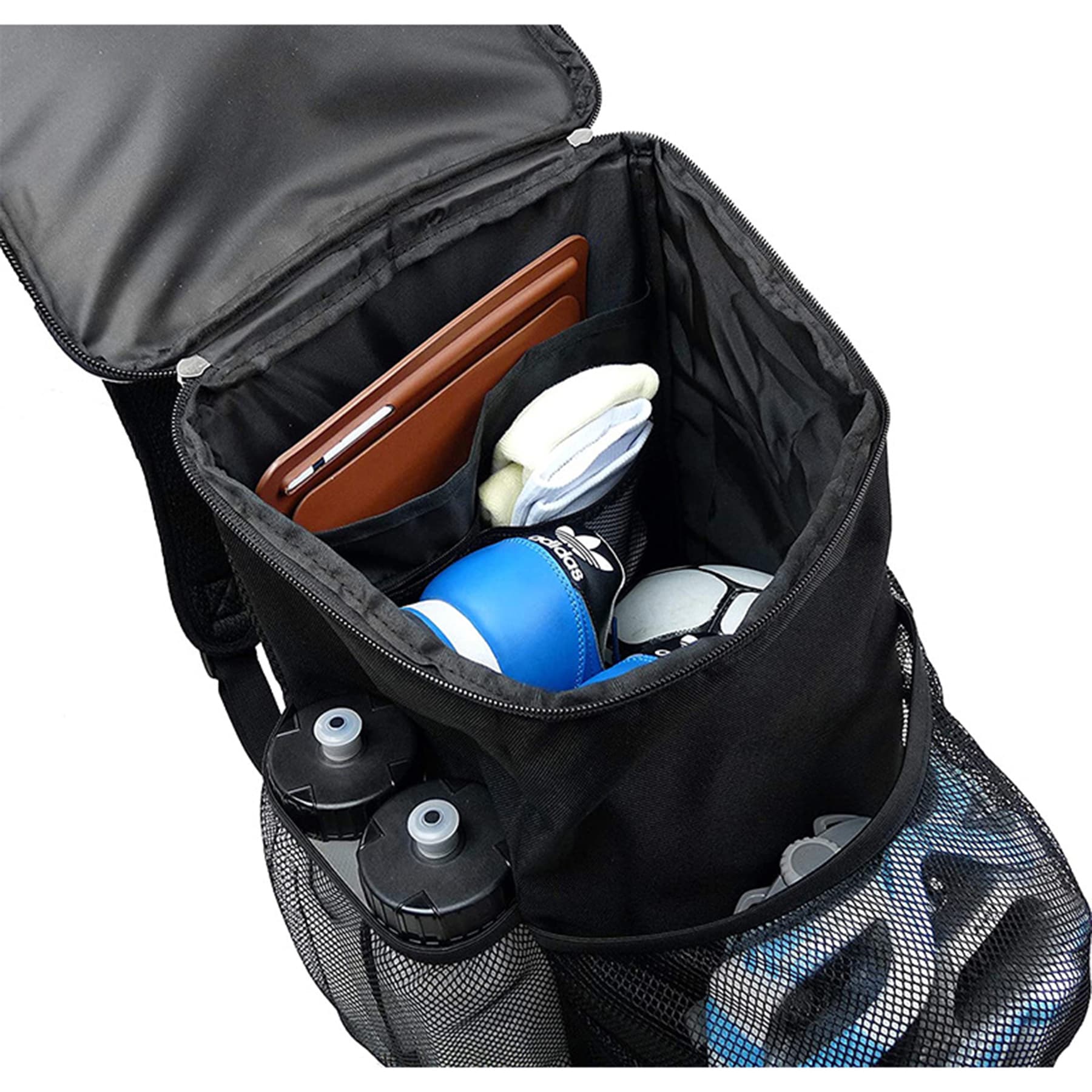 Sports Workout Gym Bag Backpack W/ Ball Equipment Pocket thumbnail 7