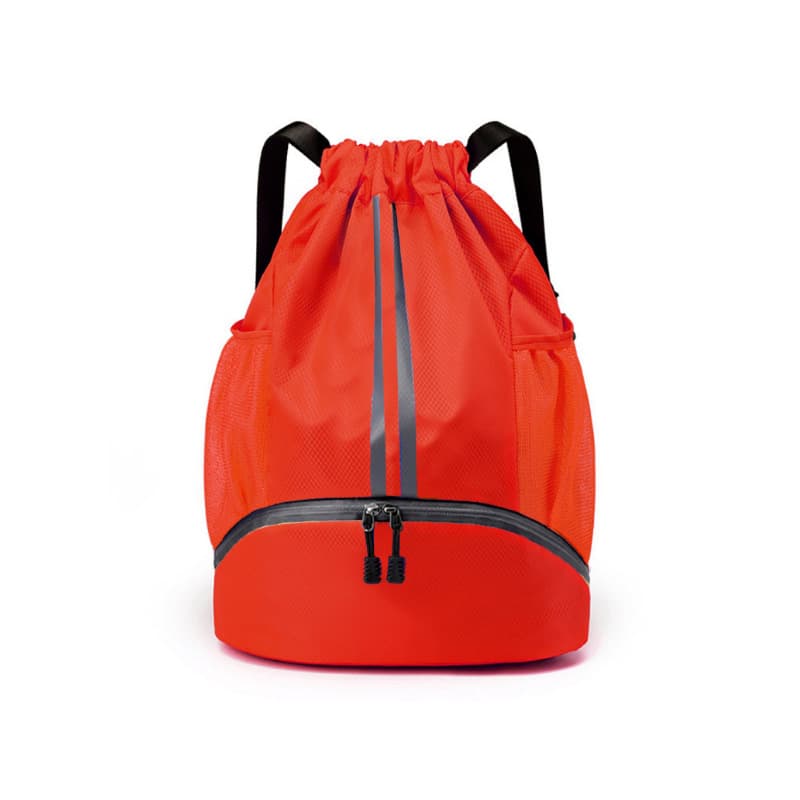 Drawstring Backpack With Mesh Pocket