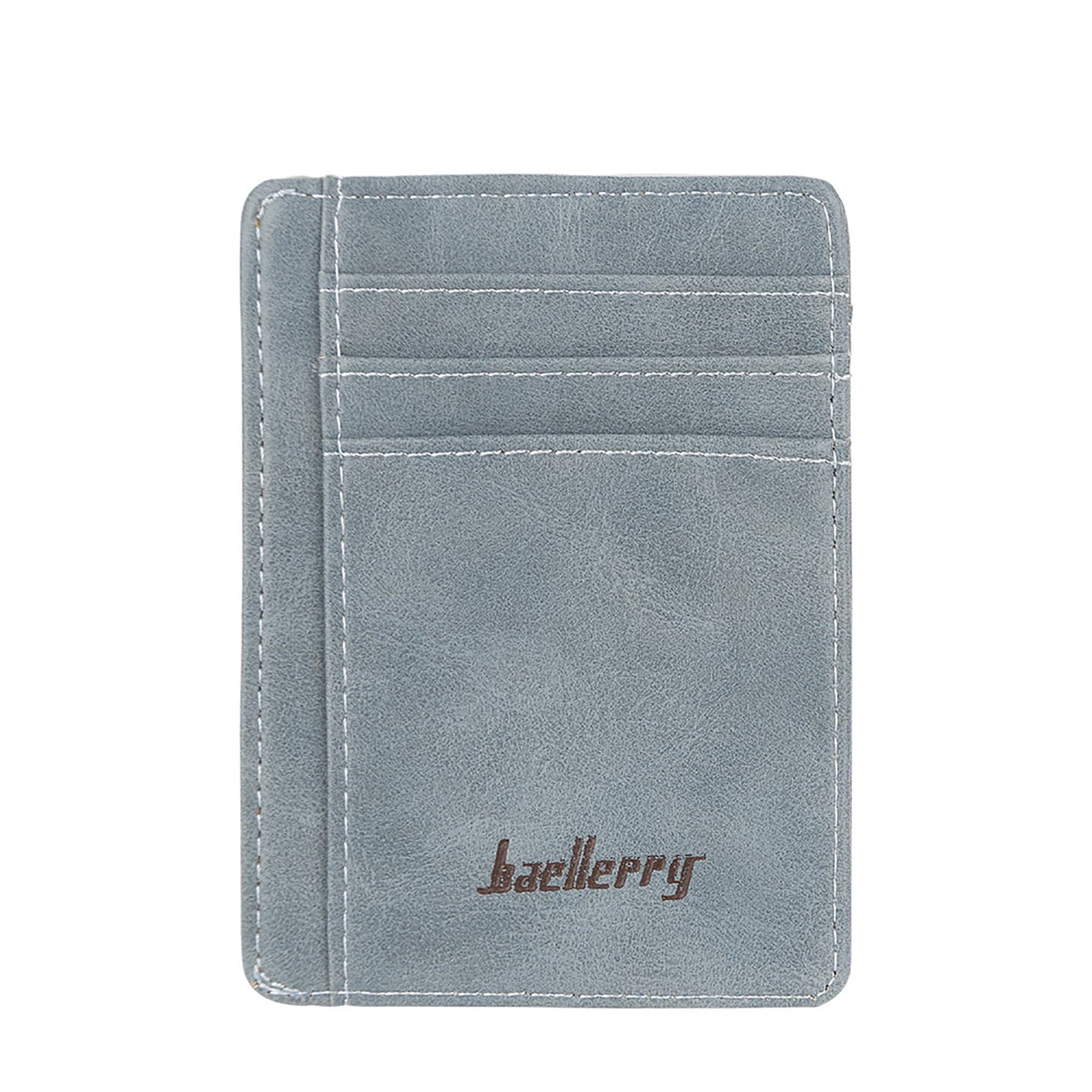 Antimagnetic Ultrathin Retro PU Card Holder Wallet thumbnail 2