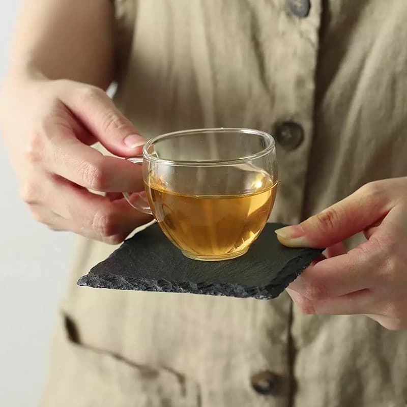 Black Slate Stone Coasters thumbnail 3