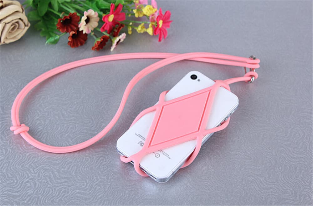 Silicone Phone Card Case Holder with Rope thumbnail 4