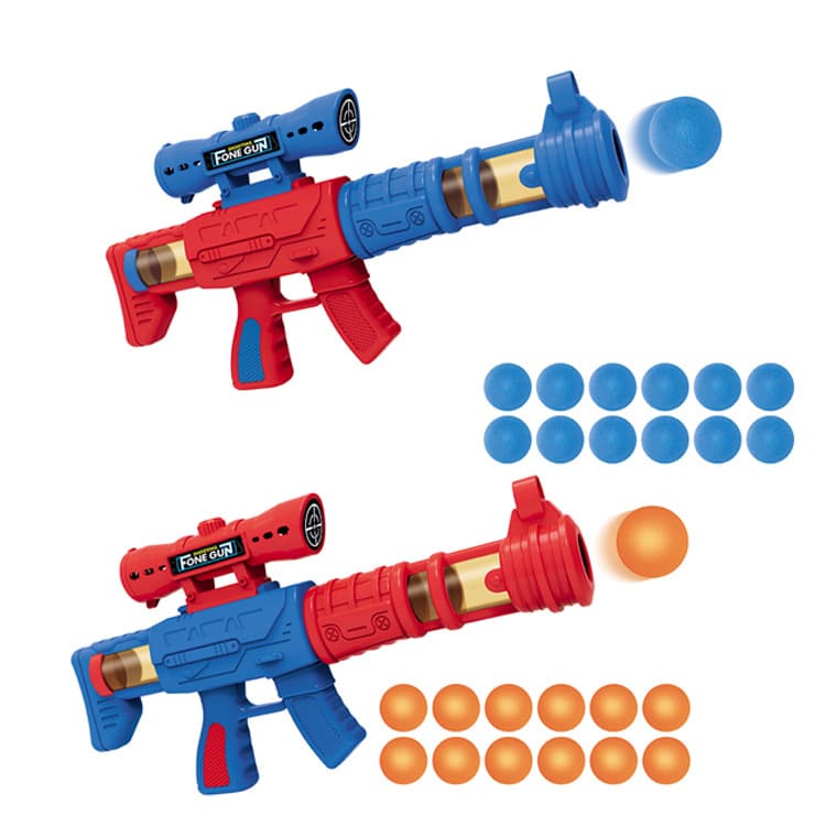 Ball Popper Gun Toy Set with Standing Shooting Target thumbnail 4