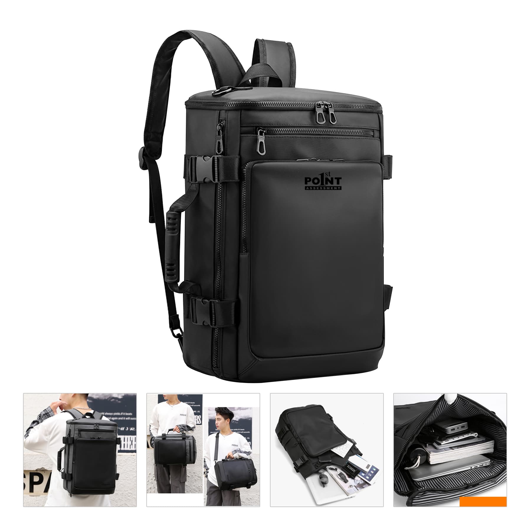 Multifunction Durable Laptop Backpack All-Over Printing