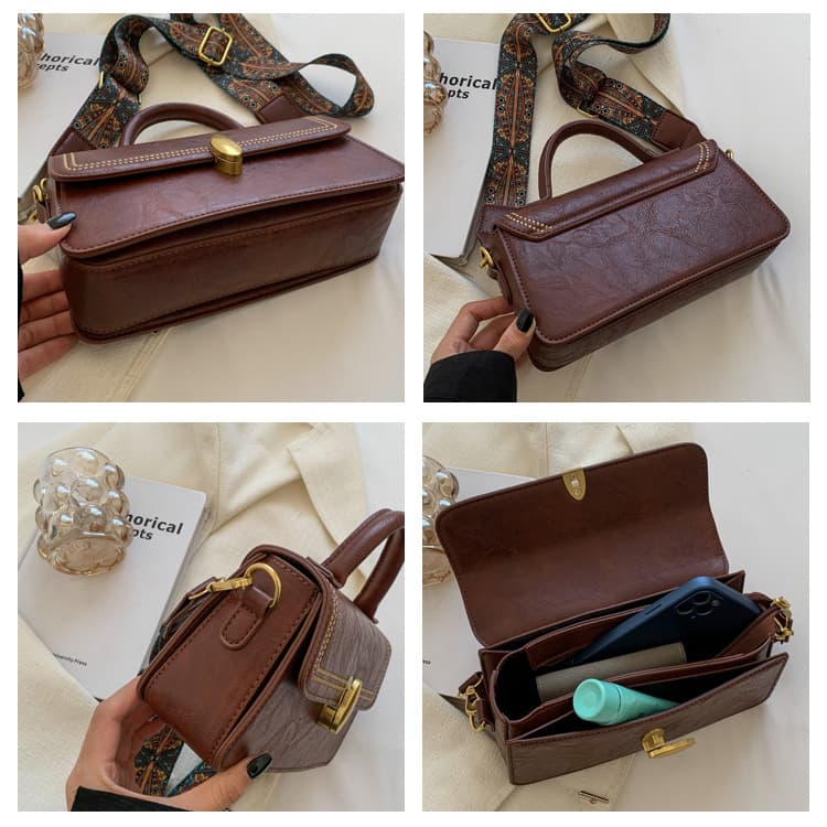 Vintage Pu Crossbody bag Handbag For Woman thumbnail 3