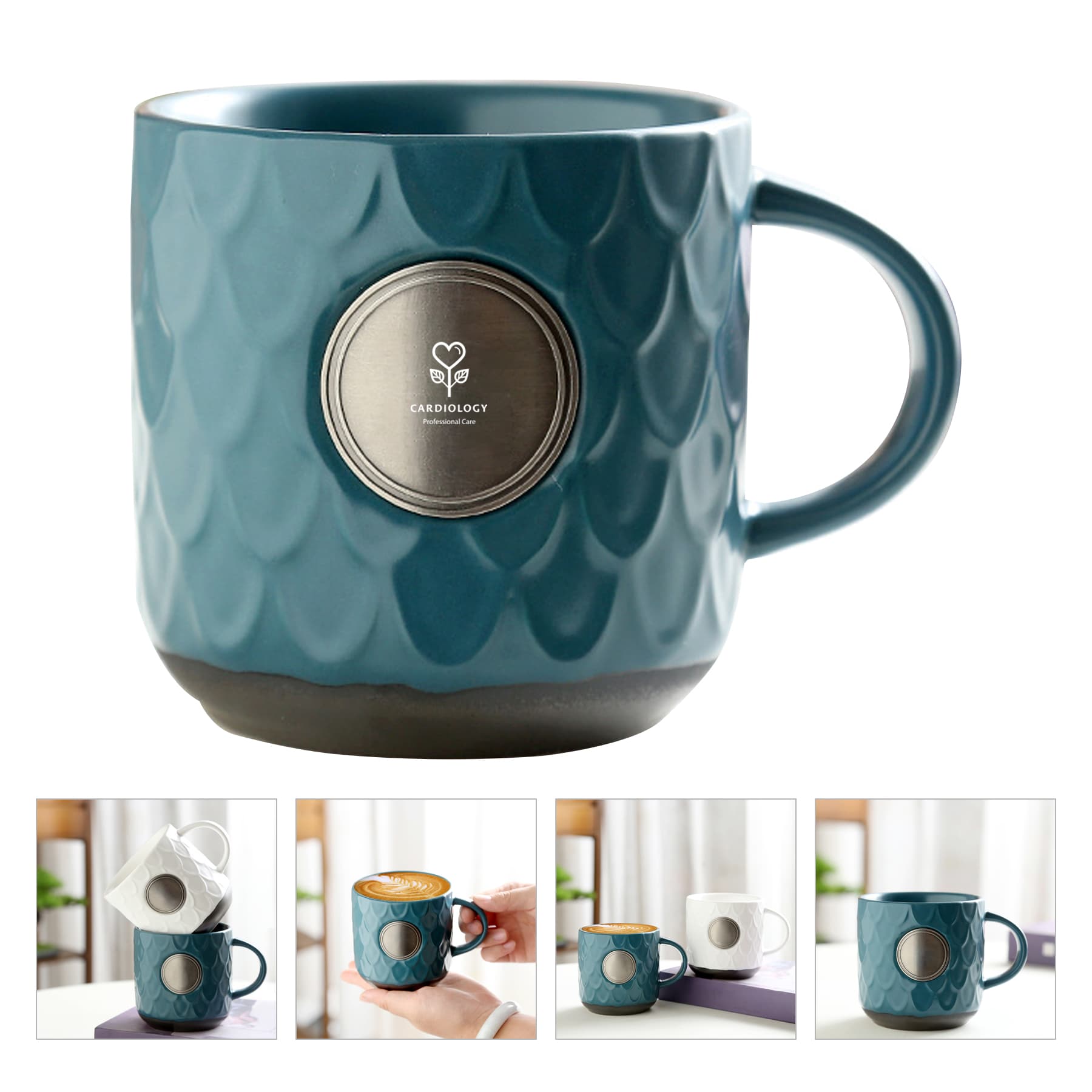 14 Oz Cafe Cup Mermaid Coffee Mug With Handle