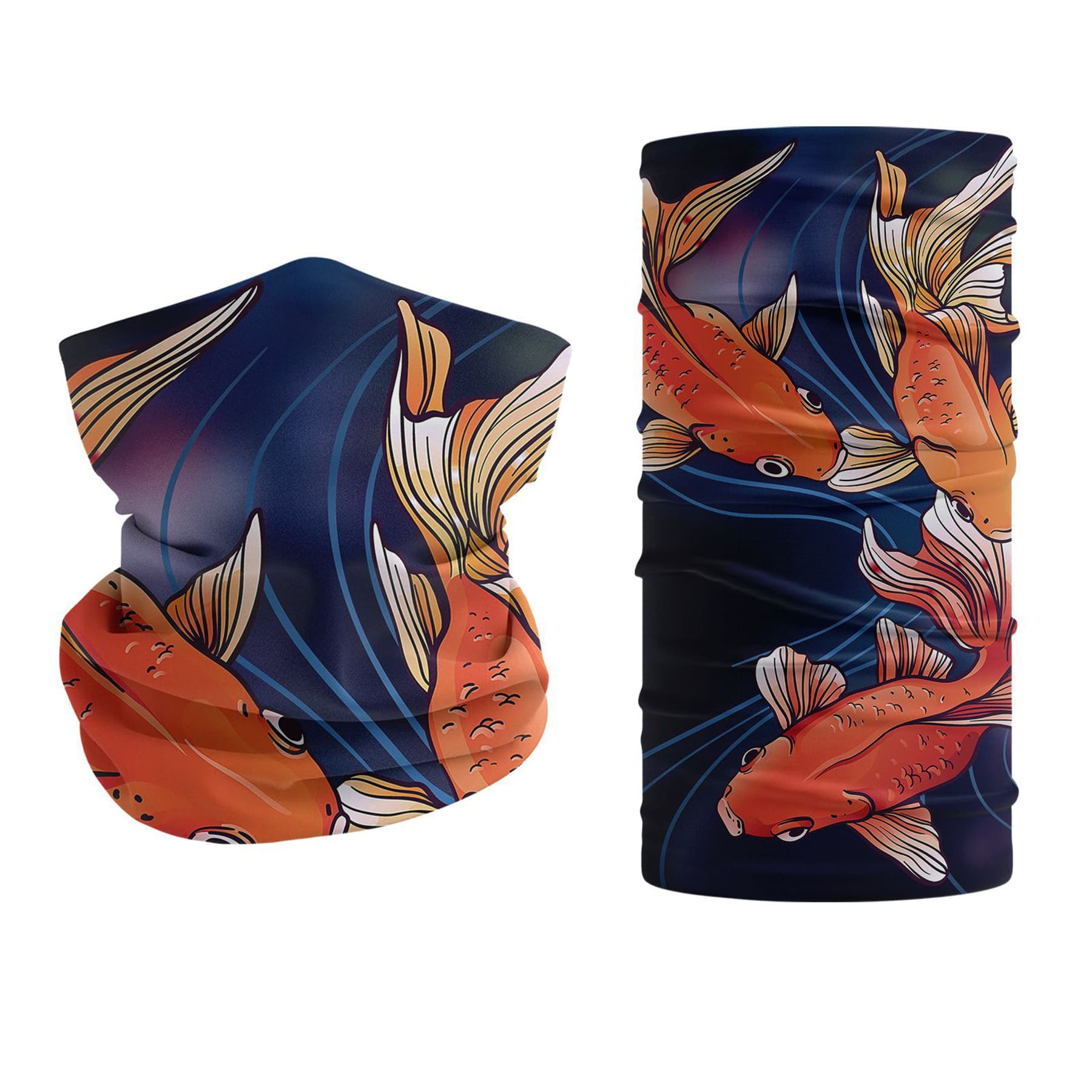 10"x20" Double Layer Polyester Full Color Tube Neck Gaiter thumbnail 10