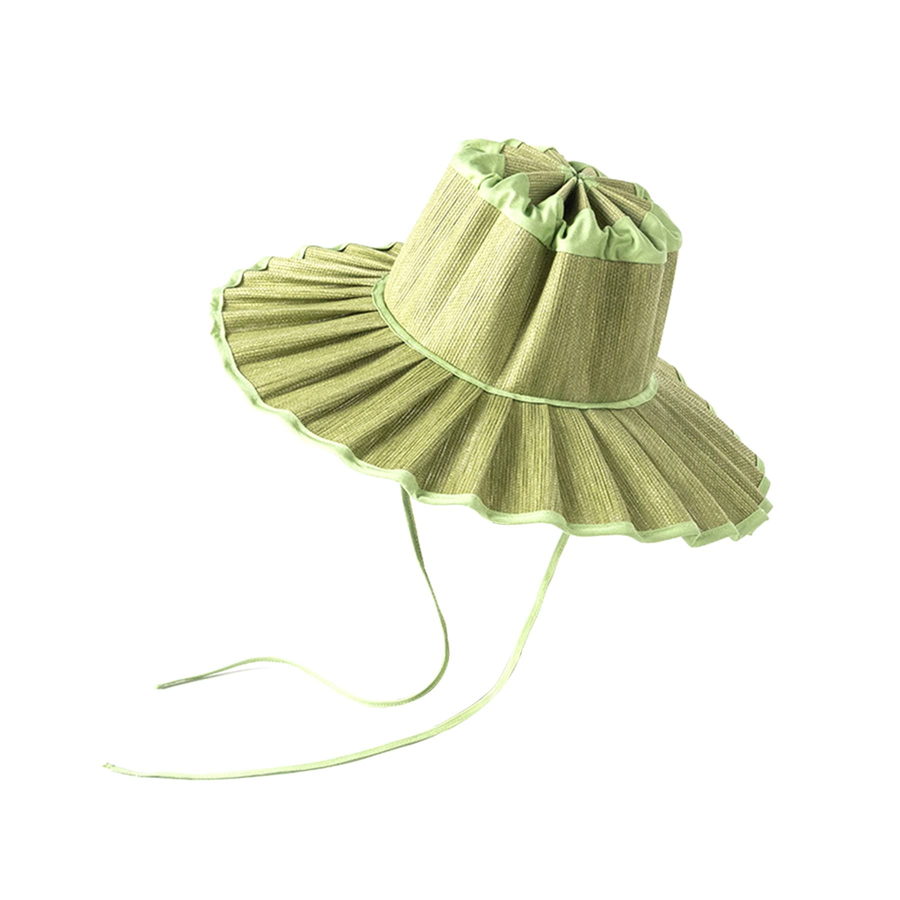 New Pleated Staw Hat thumbnail 4