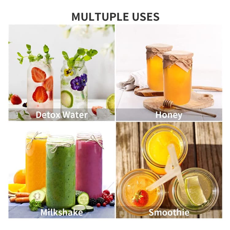 16 Oz Reusable Glass Water Juicing Bottle thumbnail 7