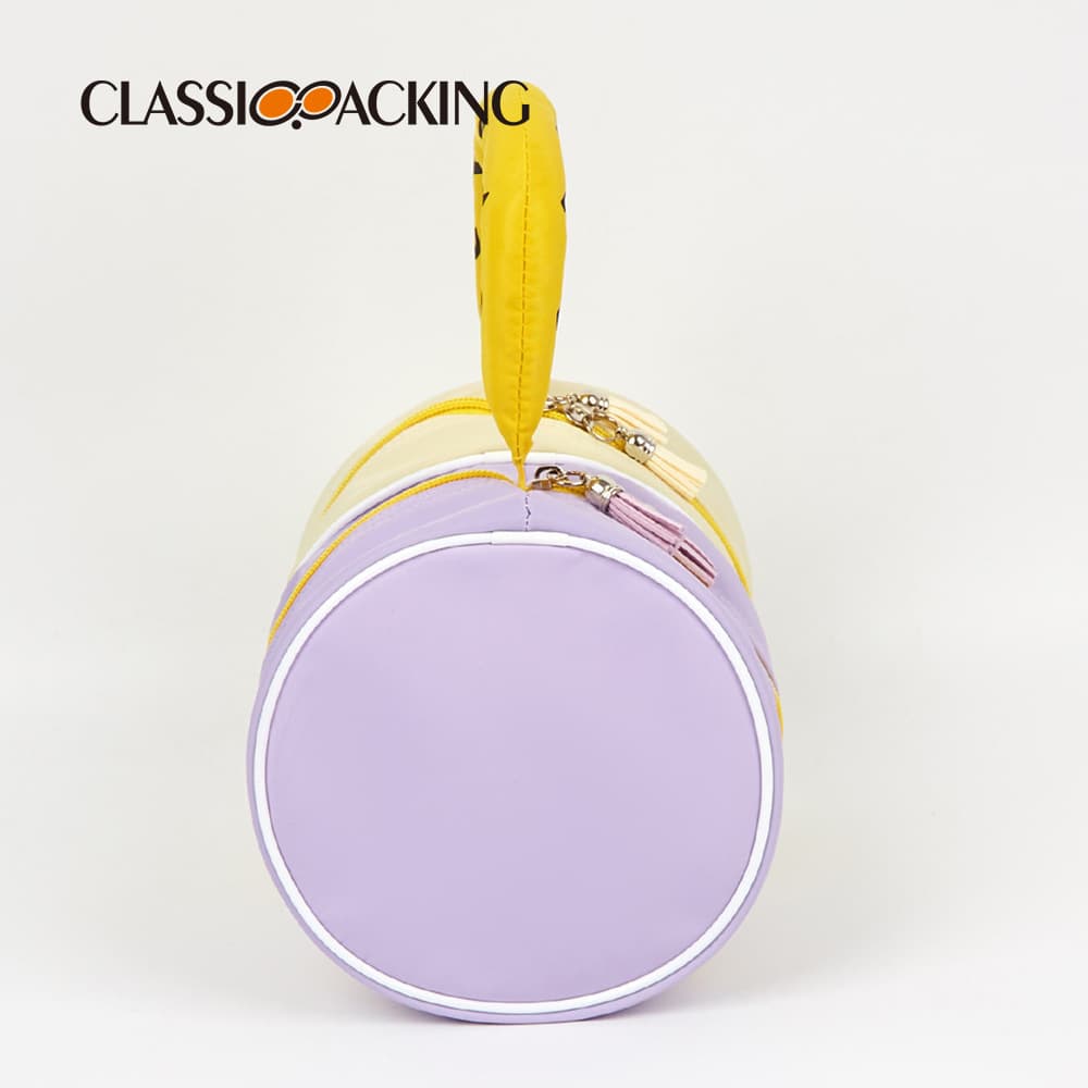 Nylon cylinder hand makeup bag thumbnail 4