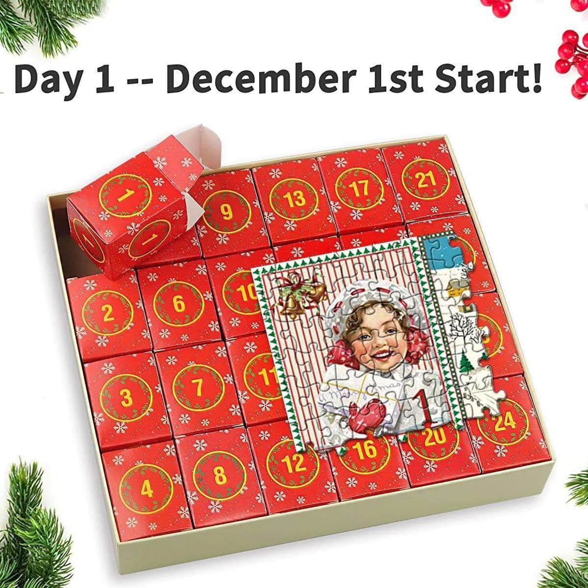 1000 Pieces Christmas Countdown Calendar Puzzle thumbnail 3