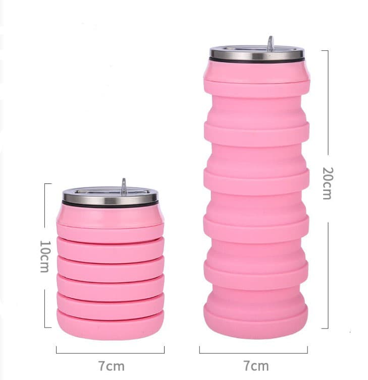 Camouflage Silicone Folding Sports Water Bottle thumbnail 3