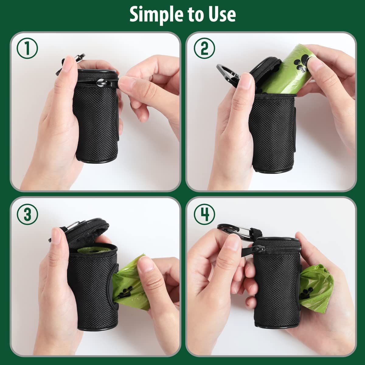 Dog Poop Bag Holder for Leash Doggie thumbnail 3