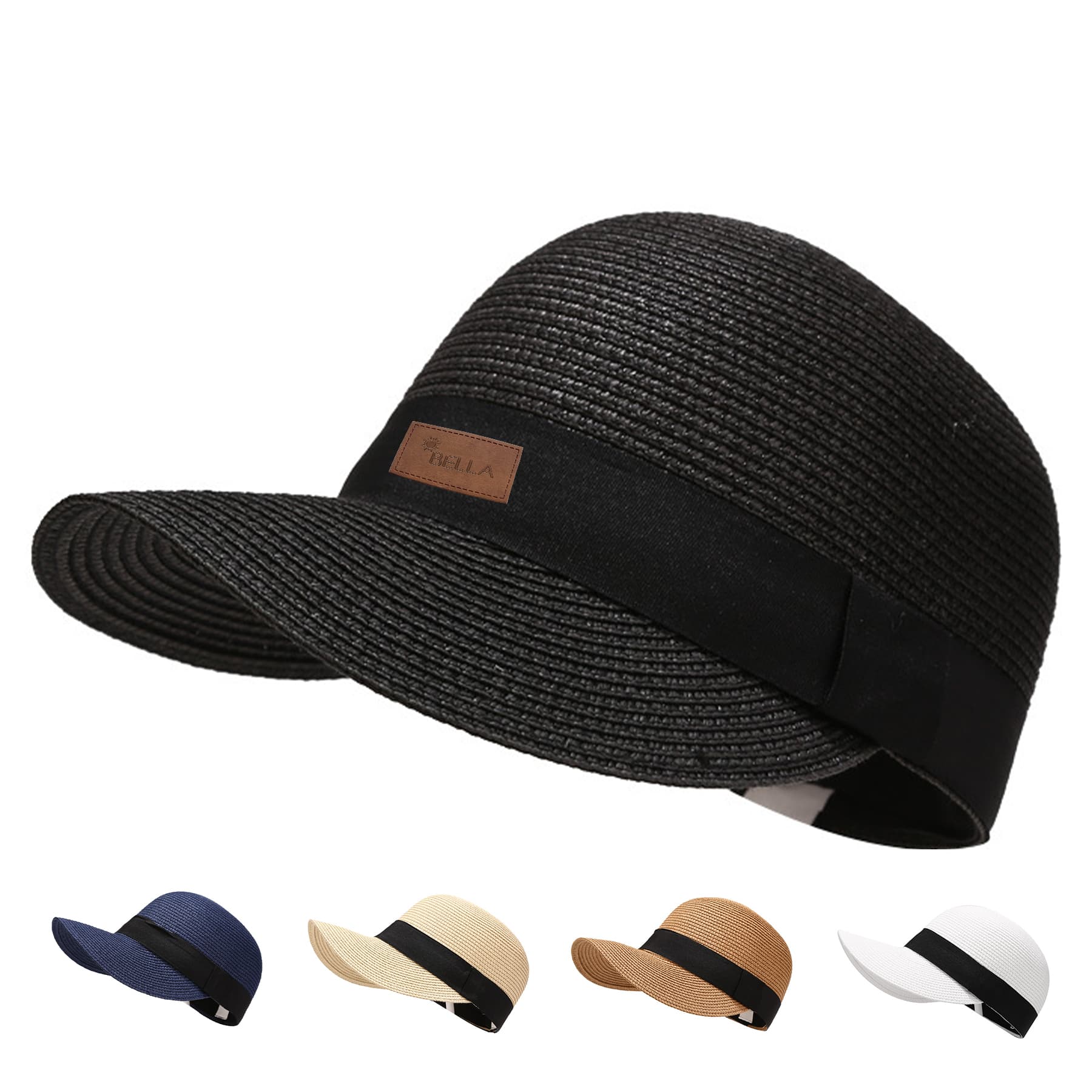 Beach sunscreen straw cap