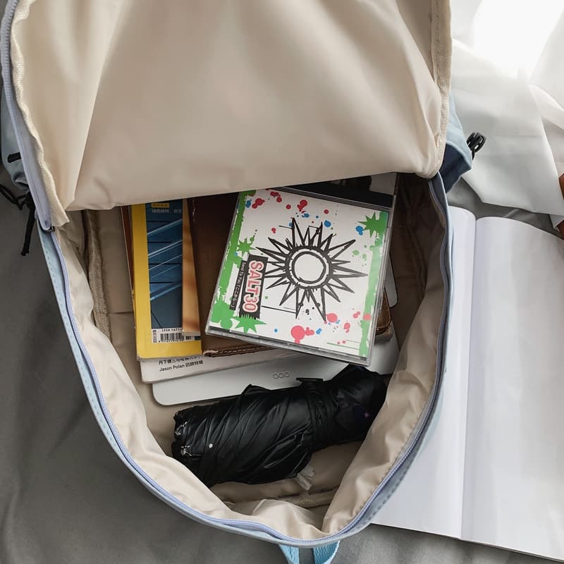 Nylon large capacity backpack thumbnail 7