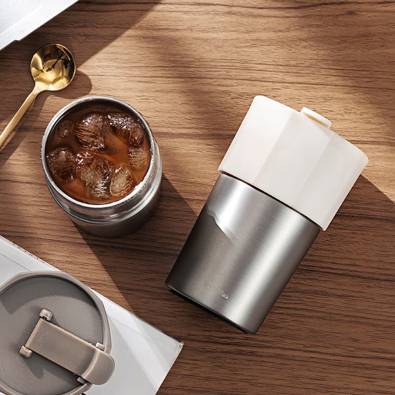 Portable Temperature Retention Double Layer Coffee Mug thumbnail 2