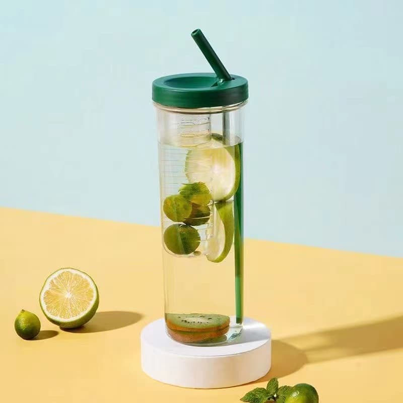 Fruit Infuser Water Bottles With Straw thumbnail 7