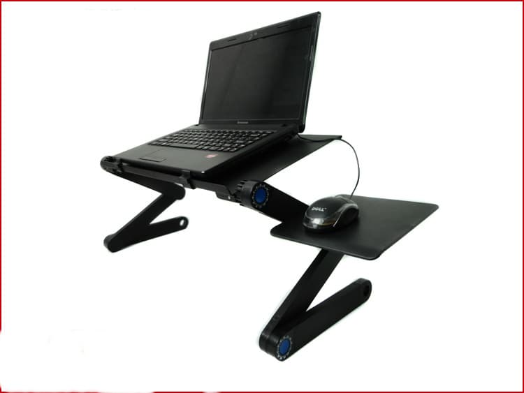 Adjustable Laptop Stand with Cooling Fan And Mouse Pad thumbnail 2