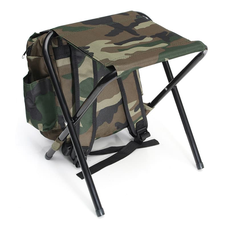 In Stock Portable Outdoor Folding Fishing Stool Backpack thumbnail 2